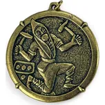 Středověký havíř - Kutná Hora, přívěsek, staromosaz