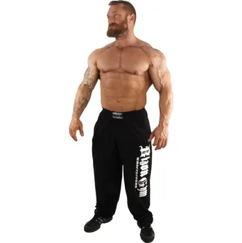 Bizon Gym Tepláky 127 - černá/bílá Černá L