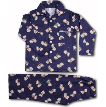 Pánské pyžamo LUIZ Dětské flanelové pyžamo 103 Bílá Velikost: 128