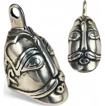 Přívěsek Drakkaria ASKA, vikinský stříbrný přívěsek, Švédsko, Ag 925, 23g