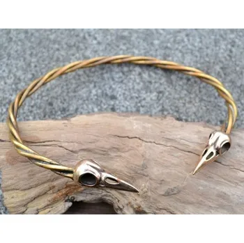 Náhrdelník Drakkaria - splétárna VRANÍ LEBKY, torques