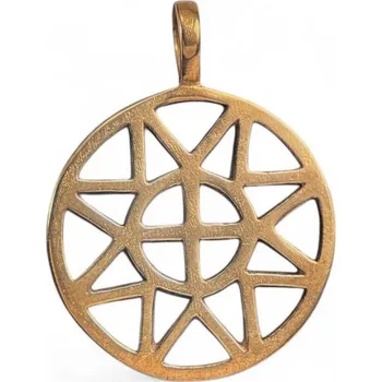 Přívěsek Drakkaria SLUNCE s KŘÍŽEM, malé, bronzový přívěšek