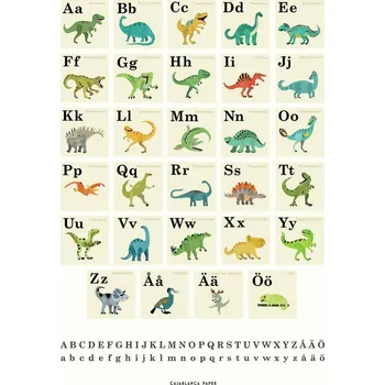 Plakát Plakát, Obraz - Alfabet Dinosaurier, Erik Wintzell