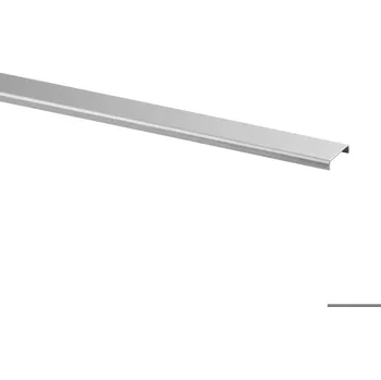 Zábradlí Ochrana hrany skla, Easy Glass Ochrana hrany skla, Easy Glass, sklo 16,76 - 17,52 mm, délka 5000 mm, hliník, surový
