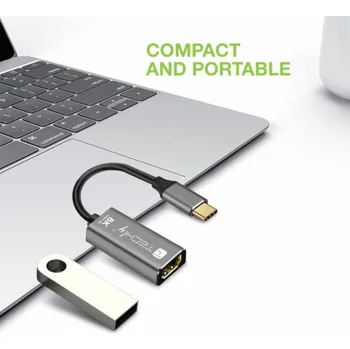 Techly USB adaptér Techly USB-C auf HDMI 2.1 Adaptér 0,15m