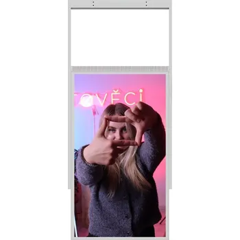 Závěsný Stropní Digitální Oboustranný Banner Obrazovka Smart Double Sided Displej Android Digiposter Infokiosek Totem Bílý Výběr Variant 55"