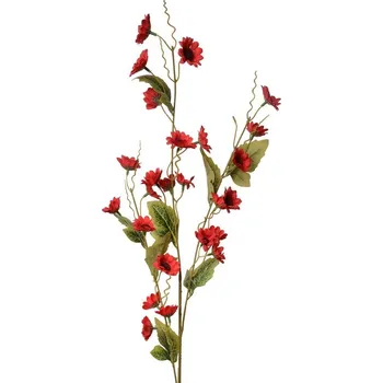 umělá květina Dekorace umělá květina s červenými květy - 25*6*107 cm