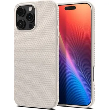 Pouzdro na mobilní telefon Spigen Liquid Air Case / kryt pro Apple iPhone 16 PRO (6,3") / titanium