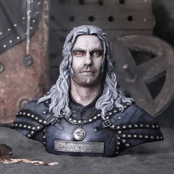 Figurka Nemesis Now The Witcher ZAKLÍNAČ Geralt z Rivie BUSTA 39.5cm