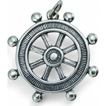 Přívěsek Drakkaria KORMIDLO, stříbrný přívěsek, Ag 925, 13g