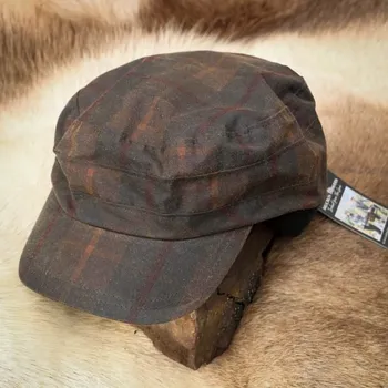 Čepice RYBÁŘSKÁ VOSKOVANÁ ČEPICE Rain Hat Wax Tartan, Irsko