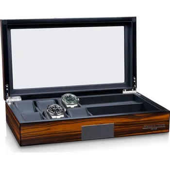 Box na hodinky Kazeta na hodinky HEISSE & SÖHNE 70019-186.159 HS Vegas 6+ Ebony