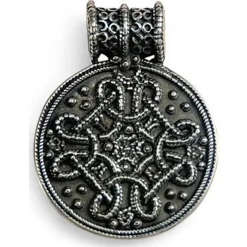 Přívěsek Drakkaria BIRKA, stříbrný vikingský přívěsek, Ag 925