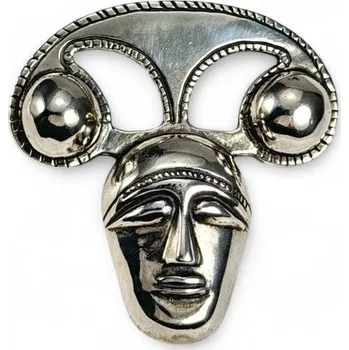 Přívěsek Drakkaria KELTSKÁ HLAVA, laténský výtvarný styl, stříbrný přívěsek, Ag 925, 32g