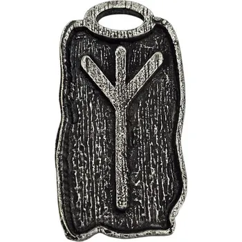 Náhrdelník Drakkaria ALGIZ - runový amulet zinek starostříbro