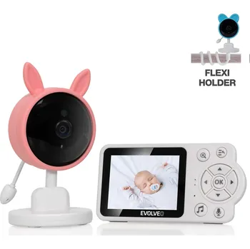 Dětské zboží EVOLVEO Baby Monitor N3, dětská videochůvička, růžová