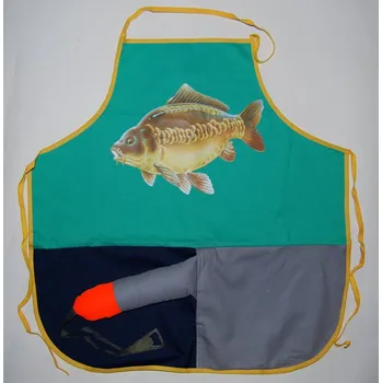 Žertovný předmět Zástěra s otvírákem - Kapr Barva: Zelená