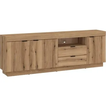 Televizní stolek DABLIN F02 - RTV Televizní stolek 3D2S - lamino dub coast evoke(DelemarDLAF02=2BALÍKY) (W) (K150) NOVINKA