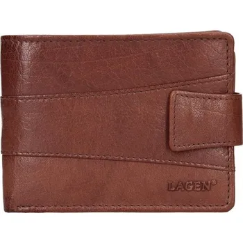 Peněženka Lagen Pánská kožená peněženka s propinkou V-298 hnědá