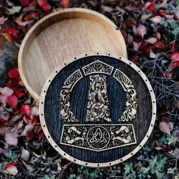 Náramek Kadlus MJÖLNIR, DUBOVÁ KRABIČKA NA ŠPERKY a náramky