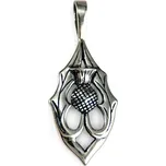 Drakkaria ALBA - Skotský bodlák, stříbrný přívěsek, Ag 925