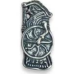 Drakkaria VALKÝRA, štítonoška, stříbrný přívěsek, Ag 925