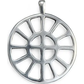 Přívěsek Drakkaria Taranisovo kolečko, stříbrný přívěsek, Hallstatt, Ag 925