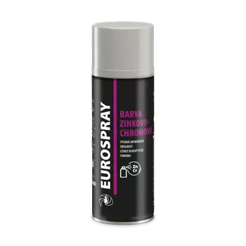 barva na kov EUROSPRAY ZINKOVO-CHROMOVÁ / 0986 kovově chromová - 400ml