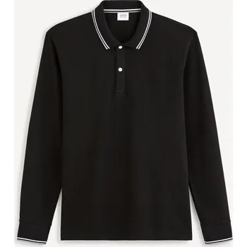 Pánské oblečení Celio Polo tričko Decolml 1131871 Černá M