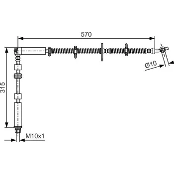 Brzdová hadice Brzdová hadice BOSCH 1 987 481 A63