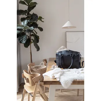 Přebalovací taška KIDZROOM Přebalovací taška Care Rome Lovely Leather černá