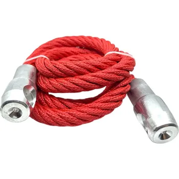 Tažné lano Lano s bočními spoji - červené 1m
