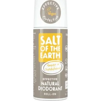 Kosmetika Salt-Of-The-Earth Ambra Sandalwood Natural Roll On Deodorant - Přírodní kuličkový deodorant s ambrou a santalem 75 ml