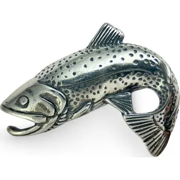 Přívěsek Drakkaria PSTRUH, ryba, stříbrný přívěsek, Ag 925