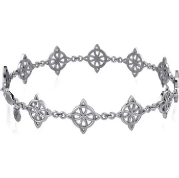 Náramek Peter Stone UZLY ŽIVOTA, stříbrný náramek, Ag 925, 9 g