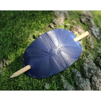 Drakkaria REGIA, kožená spona do vlasů