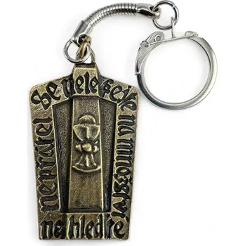 Náhrdelník Drakkaria HUSITSKÁ PAVÉZA, klíčenka, staromosaz