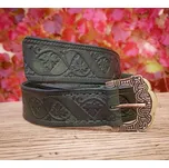 Drakkaria VINUM, kožený opasek zelený