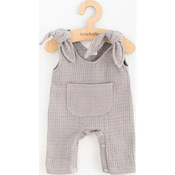 Kojenecký body Kojenecké mušelínové lacláčky New Baby Comfort clothes šedá 80 (9-12m)