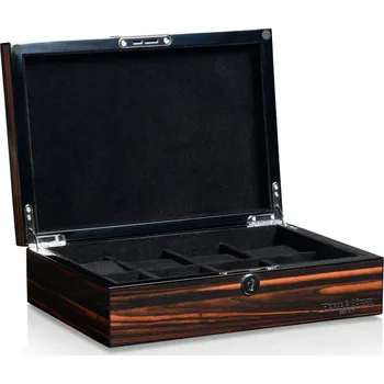 Box na hodinky Kazeta na hodinky HEISSE & SÖHNE 70019-166 HS Berlin 8 - Ebony