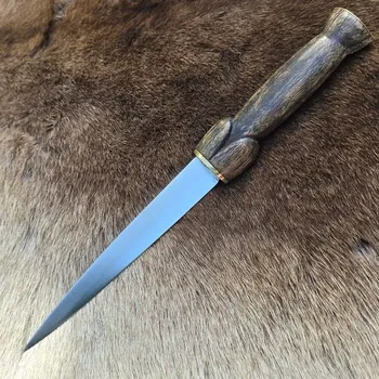 Replika zbraně Drakkaria LEDVINOVÁ či FALICKÁ DÝKA, replika z XV.století, husitské války, Čechy