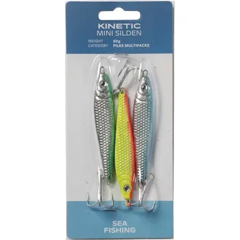 Umělá nástraha Kinetic Pilker Mini Silden 3 ks - 60 g