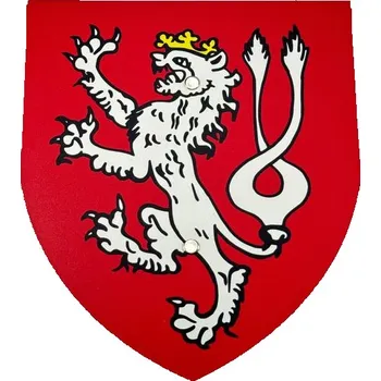 Dřevěná hračka Štít malý, dětský - Český lev