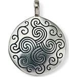 Drakkaria SLUNCE DOBY BRONZOVÉ II, stříbrný přívěsek, Ag 925