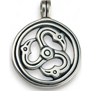 Přívěsek Drakkaria ORLÍ TRISKEL, stříbrný přívěsek, Ag 925,11g