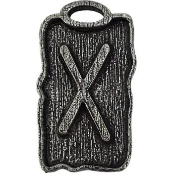 Náhrdelník Drakkaria Gebo - runový amulet zinek starostříbro