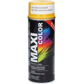 Barva ve spreji MAXI COLOR RAL 1004 BARVA ŽLUTÁ MEDOVÁ SPRAY