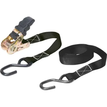 Příslušenství ke karavanu CAMP4 Upevňovací a ráčnový popruh s pogumovanou ráčnovou rukojetí