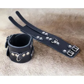 Hádek KOŽENÁ POUTA NA RUCE široká - pár