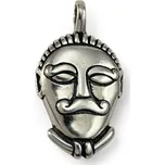 Drakkaria KELTSKÁ HLAVA, Mšecké Žehrovice, stříbrný přívěsek, Ag 925